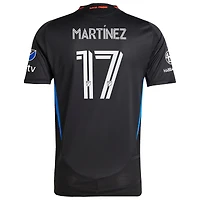 Men's adidas Josef Martinez Black San Jose Earthquakes 2025 Headliner Authentic Player Jersey