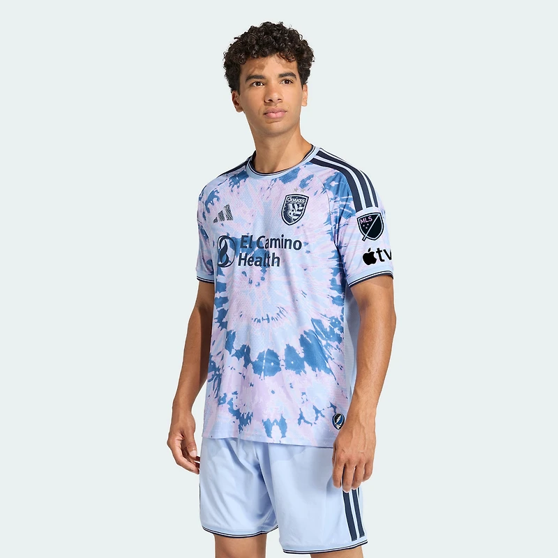 Men's adidas Light Blue San Jose Earthquakes 2026 The Dead Kit On-Field Authentic Patch Jersey