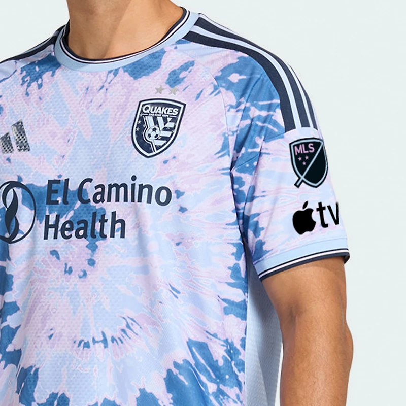 Men's adidas Light Blue San Jose Earthquakes 2026 The Dead Kit On-Field Authentic Patch Jersey