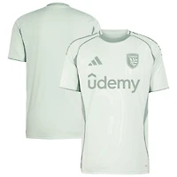 Men's adidas Light Green San Jose Earthquakes 2025 One Planet Pre-Match Top