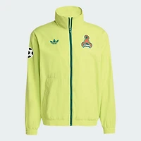 Veste zippée intégrale adidas Originals verte pour homme, collection Archive 2025, San Jose Earthquakes