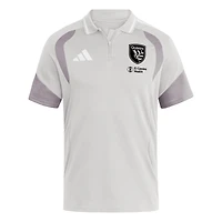 Men's adidas Silver San Jose Earthquakes 2026 Tiro Competition Polo