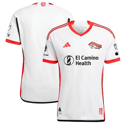 Men's adidas White San Jose Earthquakes 2025 The 50 Kit Authentic Jersey