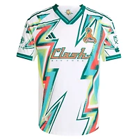 Maillot adidas blanc authentique San Jose Earthquakes 2025 pour homme