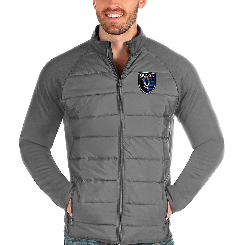 Veste zippée Altitude pour homme Antigua Steel San Jose Earthquakes