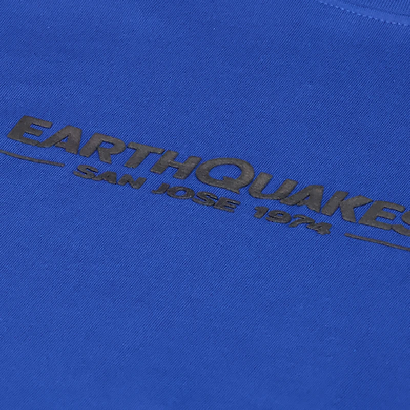 T-shirt bleu décontracté pour hommes, San Jose Earthquakes Street Heavy