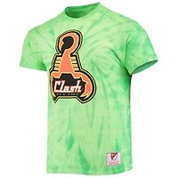 T-shirt vert tie-dye San Jose Clash Since '96 Mitchell & Ness pour homme