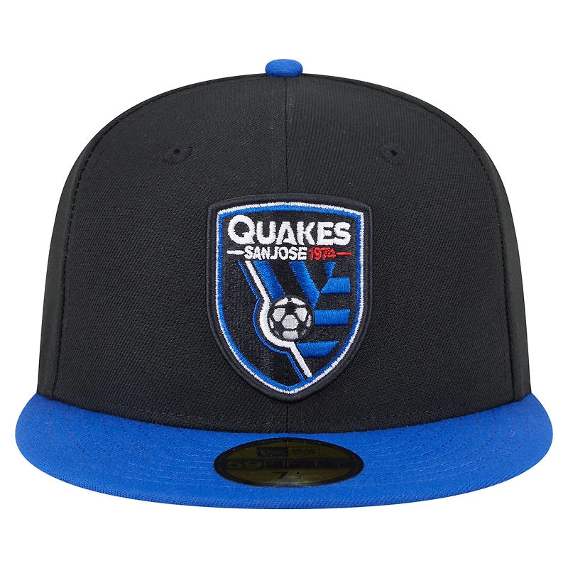 Casquette ajustée San Jose Earthquakes 2025 Kickoff 59FIFTY noire New Era pour homme