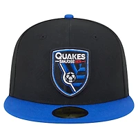 Casquette ajustée San Jose Earthquakes 2025 Kickoff 59FIFTY noire New Era pour homme