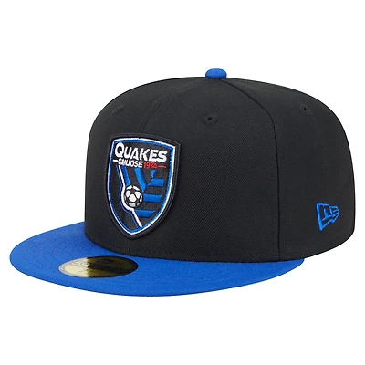 Casquette ajustée San Jose Earthquakes 2025 Kickoff 59FIFTY noire New Era pour homme