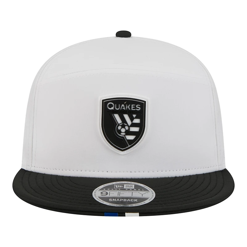 Casquette snapback New Era noire pour homme San Jose Earthquakes 2026 MLS Kick Off 9FIFTY