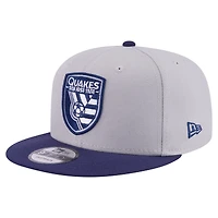 Men's New Era Gray San Jose Earthquakes Color Pack Two-Tone 9FIFTY Snapback Hat