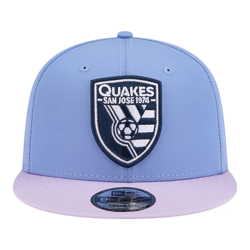 Men's New Era Light Blue San Jose Earthquakes 2026 Jersey Hook 9FIFTY Snapback Hat