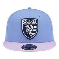 Men's New Era Light Blue San Jose Earthquakes 2026 Jersey Hook 9FIFTY Snapback Hat