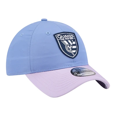 Casquette ajustable New Era bleu clair San Jose Earthquakes 2026 Jersey Hook 9TWENTY pour homme