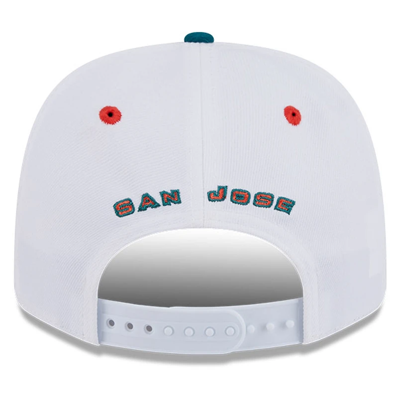 Casquette extensible New Era 9SEVENTY blanche/verte pour homme, San Jose Earthquakes 2025