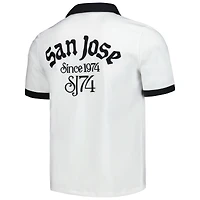 Chemise blanche boutonnée San Jose Earthquakes Bowler The Wild Collective pour homme