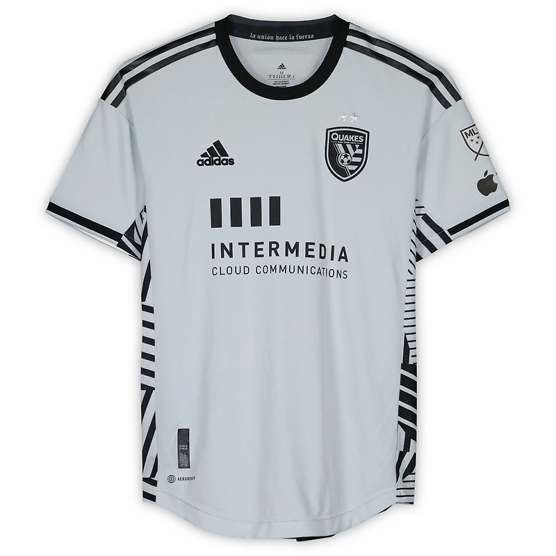 Maillot gris dédicacé #3 de Paul Marie San Jose Earthquakes pour la saison 2023 de la MLS