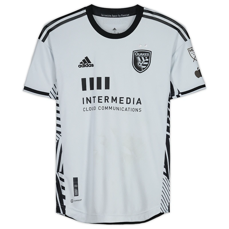 Maillot gris dédicacé #26 de Rodrigues San Jose Earthquakes pour la saison 2023 de la MLS