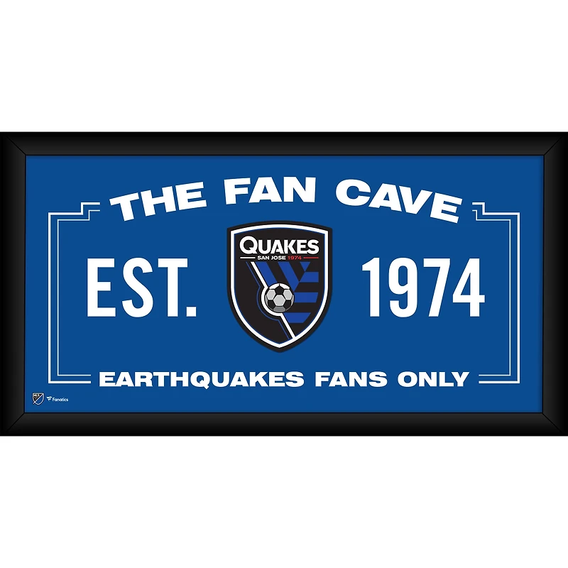 San Jose Earthquakes Encadré 10 "x 20" Fan Cave Collage
