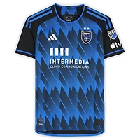 Maillot adidas bleu/noir dédicacé Tanner Beason des San Jose Earthquakes, numéro 15, saison 2024 de la MLS - Taille M