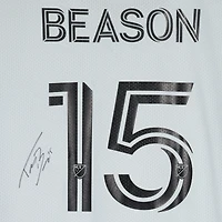 Maillot gris dédicacé #15 des San Jose Earthquakes de Tanner Beason pour la saison 2023 de la MLS