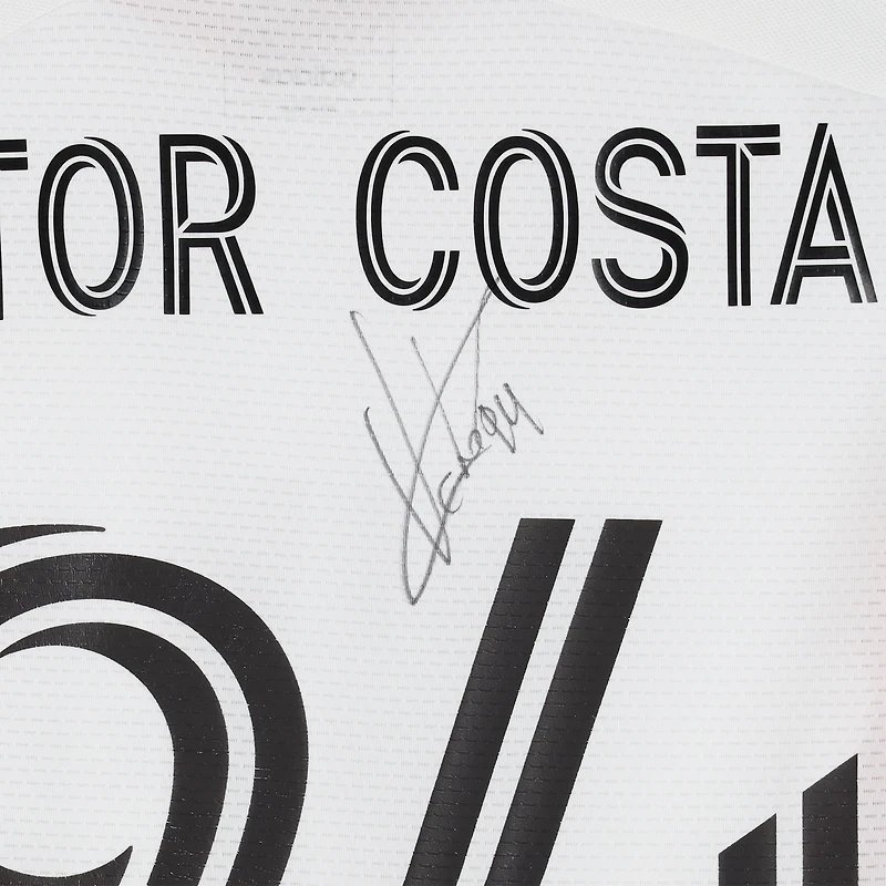 Maillot adidas blanc dédicacé #94 de Vitor Costa de Brito des San Jose Earthquakes pour la saison 2024 de la MLS - Taille S