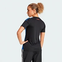 Maillot réplique de tête d'affiche des San Jose Earthquakes 2025 adidas noir pour femme