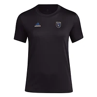 Women's adidas Black San Jose Earthquakes Local Stoic AEROREADY T-Shirt