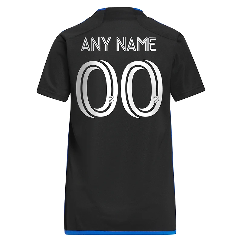 Maillot réplique personnalisé adidas bleu San Jose Earthquakes 2023 Active Fault pour femme