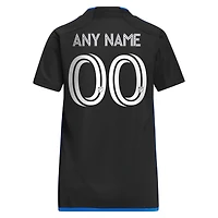Maillot réplique personnalisé adidas bleu San Jose Earthquakes 2023 Active Fault pour femme