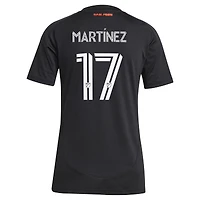 Maillot réplique de joueur tête d'affiche des San Jose Earthquakes 2025 noir pour femme adidas Josef Martinez