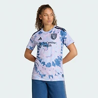 Women's adidas Light Blue San Jose Earthquakes 2026 The Dead Kit Replica Jersey