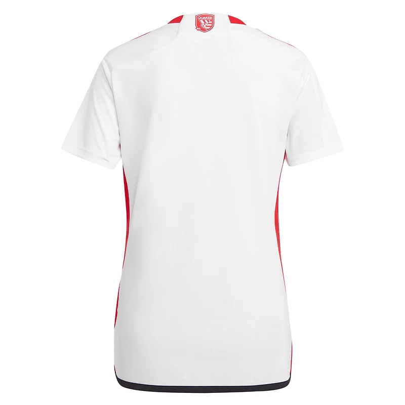 Women's adidas White San Jose Earthquakes 2025 The 50 Kit Replica Jersey