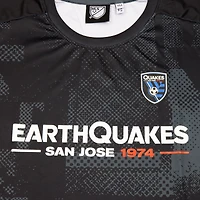 T-shirt noir de l'équipe départ des San Jose Earthquakes Suède pour jeunes sportifs