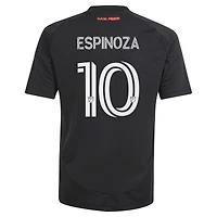 Maillot de joueur réplique tête d'affiche des San Jose Earthquakes 2025 noir pour jeunes adidas Cristian Espinoza