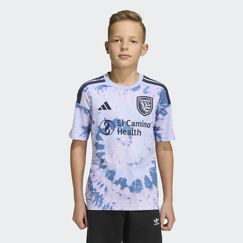 Youth adidas Light Blue San Jose Earthquakes 2026 The Dead Kit Replica Jersey