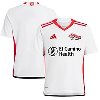 Youth adidas  White San Jose Earthquakes 2025 The 50 Kit Replica Jersey