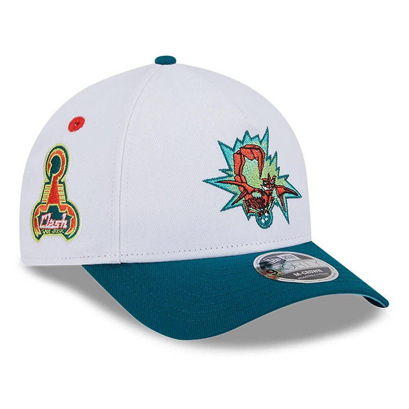 Casquette ajustable New Era blanche San Jose Earthquakes 2025 Jersey Hook 9FORTY M-Crown pour jeune
