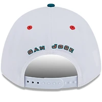 Casquette ajustable New Era blanche San Jose Earthquakes 2025 Jersey Hook 9FORTY M-Crown pour jeune