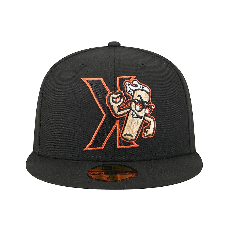 Casquette ajustée 59FIFTY noire New Era pour homme, thème San Jose Giants