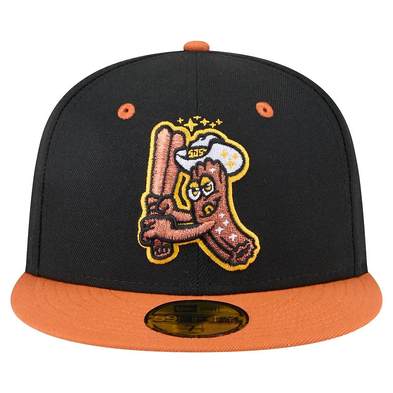 Men's New Era Black/Orange San Jose Giants Copa de la Diversión 59FIFTY Fitted Hat