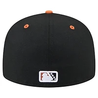 Men's New Era Black/Orange San Jose Giants Copa de la Diversión 59FIFTY Fitted Hat
