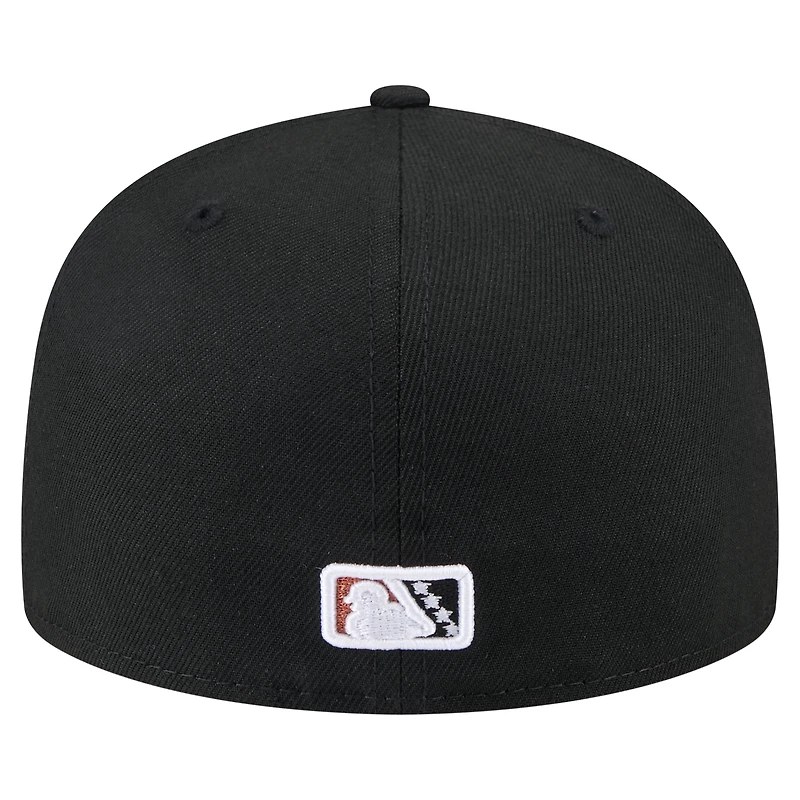 Men's New Era Black San Jose Giants Copa de la Diversión 59FIFTY Fitted Hat