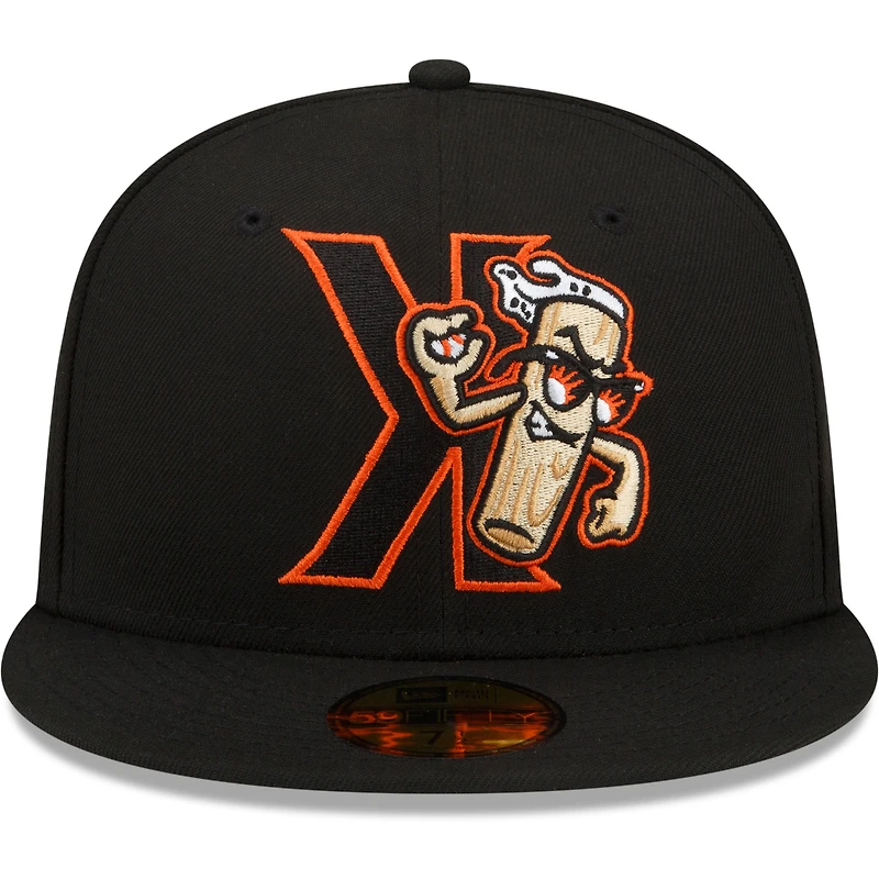 Men's New Era Black San Jose Giants Theme Night 59FIFTY Fitted Hat