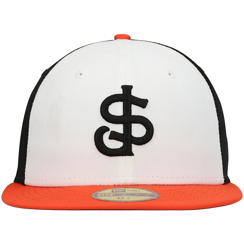 Men's New Era White San Jose Giants Authentic Collection Team Alternate 59FIFTY Fitted Hat