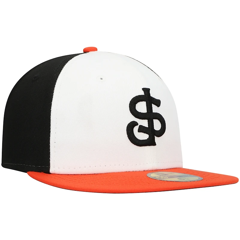 Men's New Era White San Jose Giants Authentic Collection Team Alternate 59FIFTY Fitted Hat