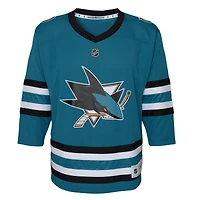 Maillot d'équipe réplique à domicile des Sharks de San Jose bleu sarcelle pour bébé