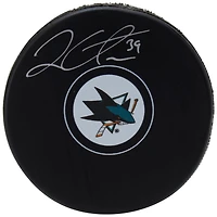 Rondelle de hockey dédicacée par les Sharks de San Jose de Logan Couture