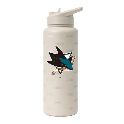 Logo Brands San Jose Sharks 34oz. Sand Ghost Quencher Bottle